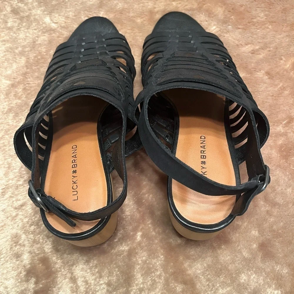 Lucky Brand Natissah Womens Leather Open Toe Huarache Sandals Size 9M
